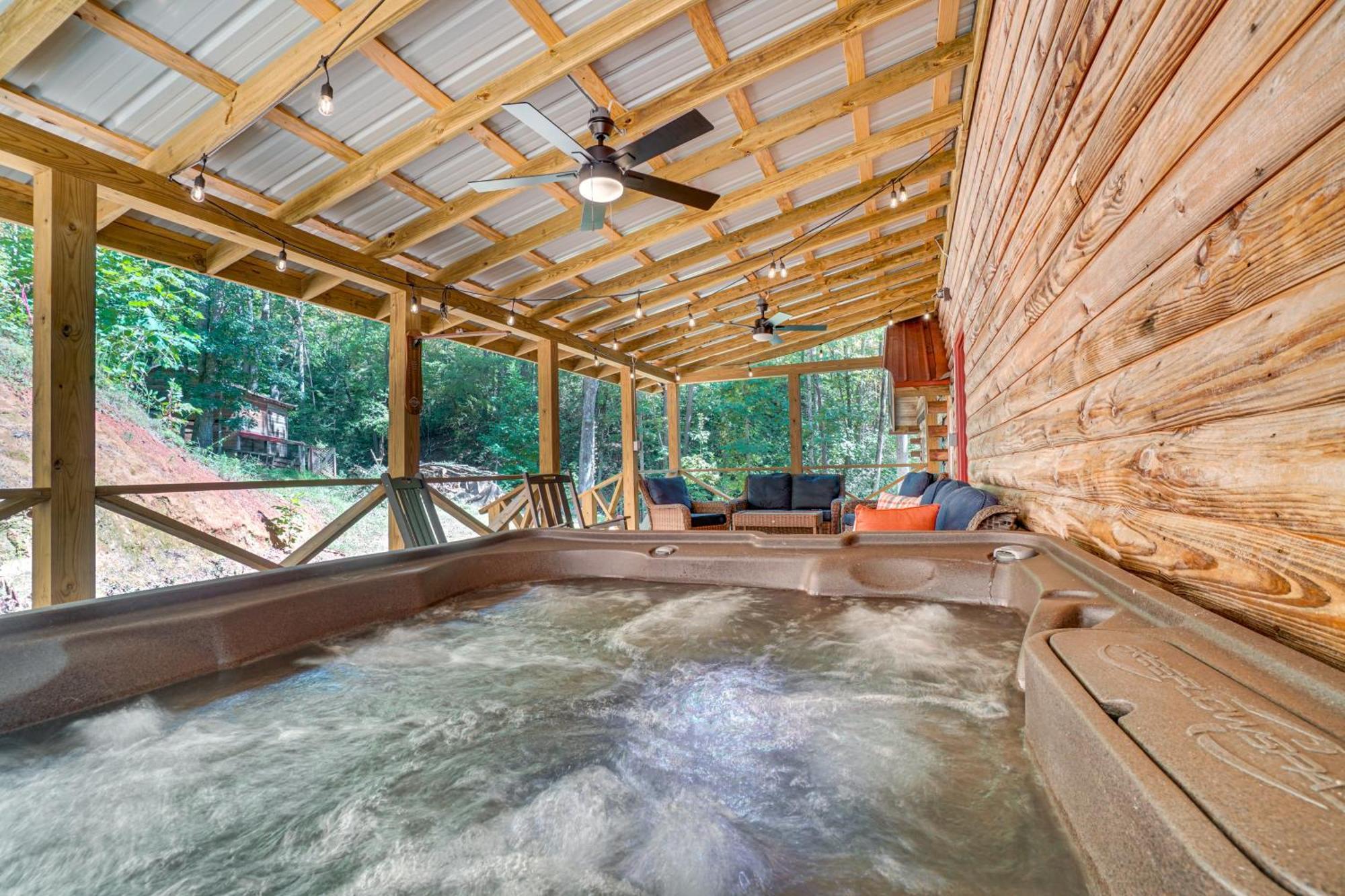 North Georgia Mtn Escape With Hot Tub And Games! Villa Sautee Nacoochee Eksteriør bilde